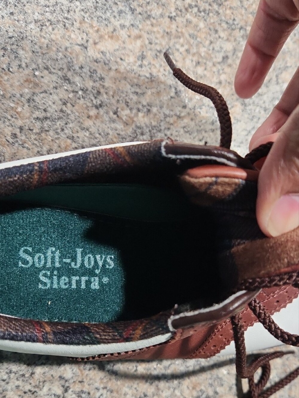 FootJoy Soft-Joys Sierra Women’s White & Brown Saddle Golf Shoes Size 6.5 - Picture 4 of 9
